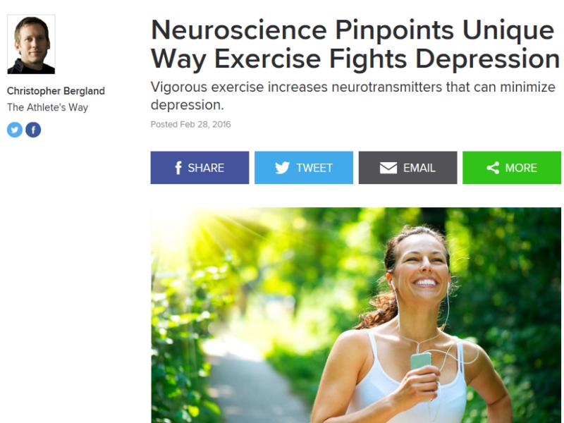 Neuroscience Pinpoints Unique Way Exercise Fights&nbsp;Depression
