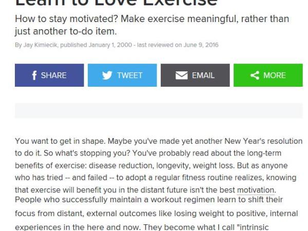 Learn to Love&nbsp;Exercise